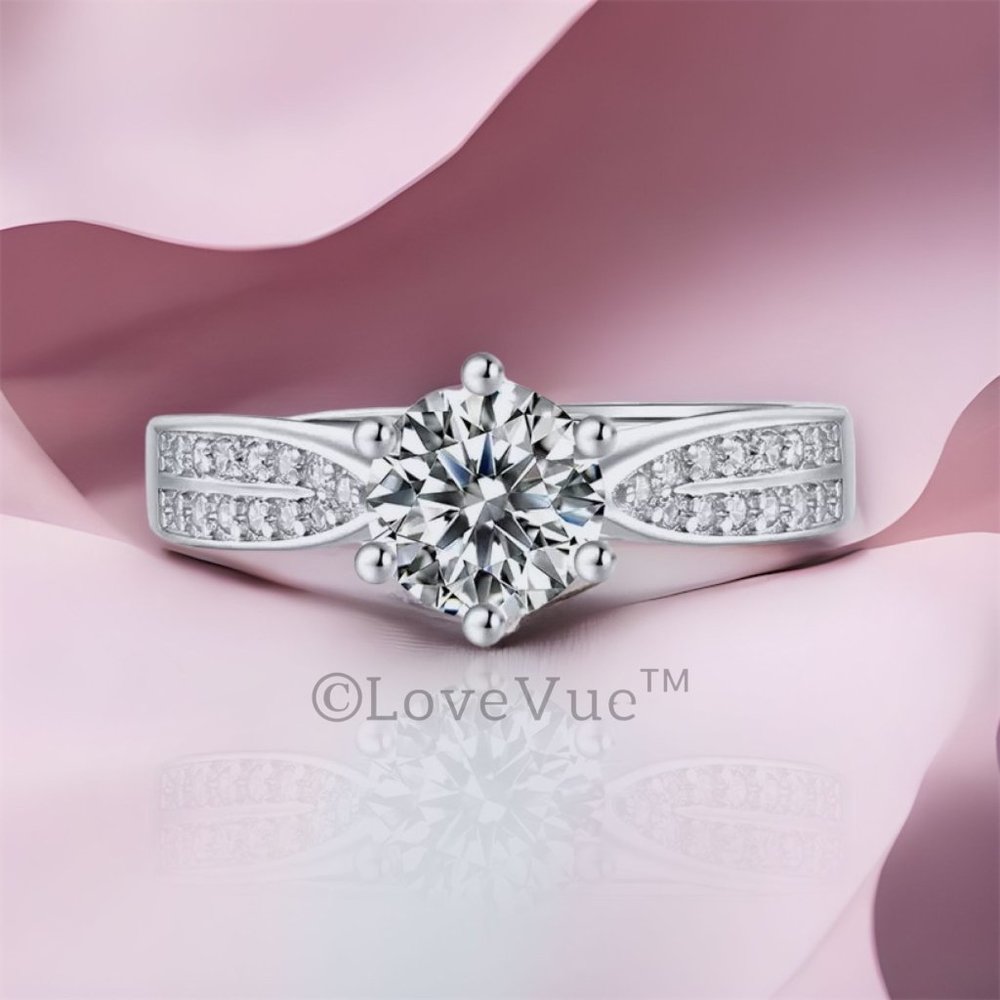 Certified 1ct. t.w. Diamond Solitaire Engagement Wedding Ring - Picture 5 of 16